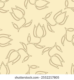 flor, otoño, floral, patrón, fondo, sin costuras, diseño, Vector, motivo, adorno, flor, hoja, belleza, textil, vintage, lindo, prado, arte, Fondo de pantalla, naturaleza, impresión, ilustración, abstracto