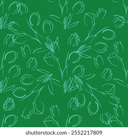 flor, otoño, floral, patrón, fondo, sin costuras, diseño, Vector, motivo, adorno, flor, hoja, belleza, textil, vintage, lindo, prado, arte, Fondo de pantalla, naturaleza, impresión, ilustración, abstracto