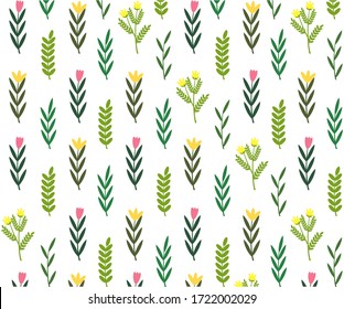Hojas de flores y otoño. Fondo de otoño. Papel tapiz del vector de diseño.