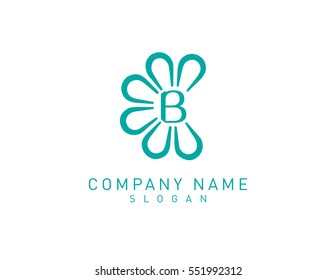 8,339 B With Flower Logo Images, Stock Photos & Vectors | Shutterstock