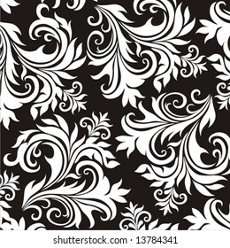 Khohloma Style Seamless Floral Pattern Illustration Stock Illustration ...