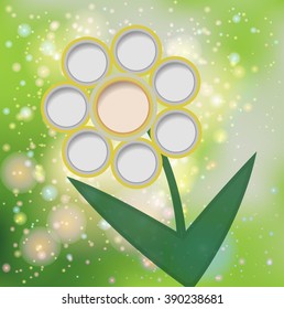 Flower Background. abstract geometric vector