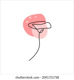ilustración de icono de abstracción de fondo de flores