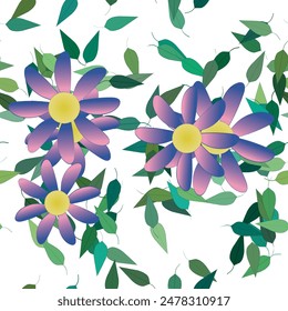 Fondo de la flor, Vector de arte, textura de fondo, fondo de Vector, patrón floral sin costuras, patrón de pétalos, Vector de patrón, Vector de hojas, patrones de flores, fondo de pétalos