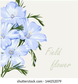 Flower background. Beautiful floral invitation card. Spring design