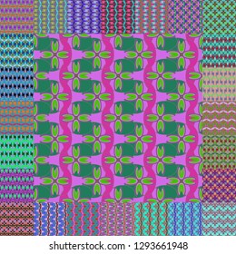 Flower background - beauty nature multicolor pattern.