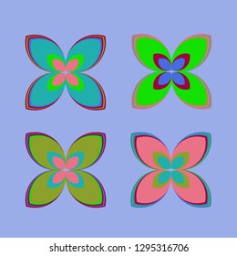 Flower background - beauty nature multicolor pattern.