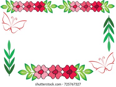 flower background border