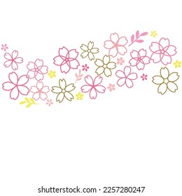 Flower background, cherry blossom or sakura