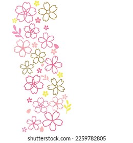 Flower background, cherry blossom or sakura