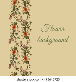 flower background, design flyer brochure design. samples vector of flyers, invitations, brochures, covers