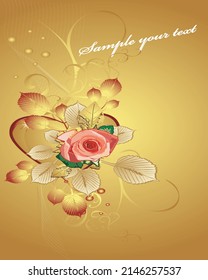flower with background design or vector effect floral background
