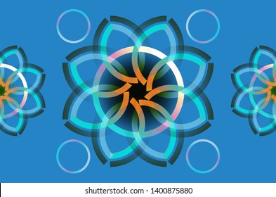 flower  background digital color. vector illustration eps10