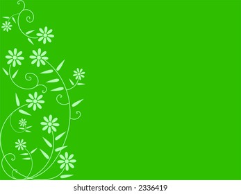 Flower background, editable colors and size - vector illustration