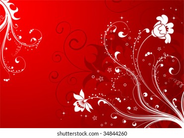 Flower background, element for design, vector illustration