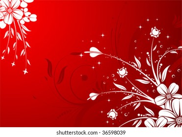 Flower background, element for design, vector illustration