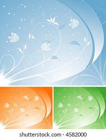 Flower background, element for design, vector illustration