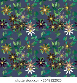 Flower background, floral design, seamless texture, leafs isolated, ornament vector, vector backgrounds, vector pattern, nature backgrounds, abstract background, flowers vectors