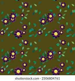 Flower background, floral background, flowers pattern, leaf silhouette, petals background, backgrounds nature, vector art, leafs isolated, seamless wallpaper, floral seamless pattern