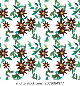 Fondo floral, fondo floral, fondo de hojas, hoja sin costuras, Vector de arte, Vector de patrón, forma de hoja, primavera de flores, fondos de Vector, Vector de patrón sin costuras, diseño de patrón