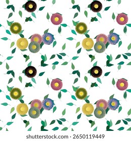 Flower background, floral patterns, seamless texture, flower vector, floral vector, flowers pattern, petals pattern, ornaments vector, flowers bouquet, leafs vector, floral design