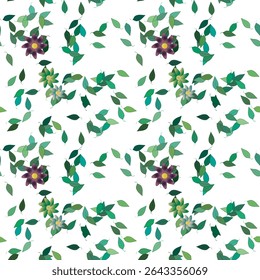 Flower background, floral patterns, vector flowers, seamless wallpaper, ornamental pattern, flower pattern, vector art, petals background, leafs vector, background texture, background design