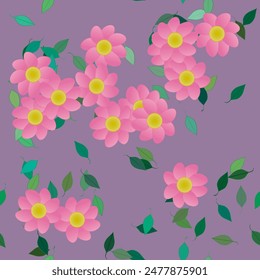 Fondo de la flor, patrón sin costuras florales, silueta de la hoja, Vector de la hoja, diseño de patrón, flores aisladas, ramo de flores, primavera, abstracto del Vector, patrón ornamental