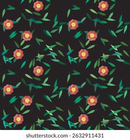 Fundo da flor, padrão floral sem emenda, folha isolada, vetor abstrato, fundo do padrão, textura de fundo, padrões de flores, flores vetores, fundos da natureza, padrão ornamental