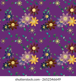 Flower background, floral seamless pattern, vector background, flowers isolated, floral design, leaf silhouette, leaf texture, pattern vector, flowers spring, pattern background