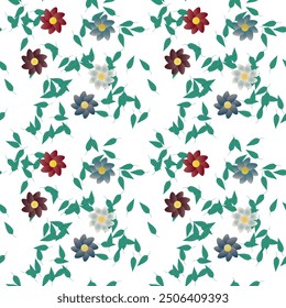 Fondo de la flor, flores aisladas, Vector del ornamento, primavera de las flores, diseño de fondo, acuarela de las flores, fondo abstracto, Vector del patrón, fondos de la naturaleza, silueta de la hoja