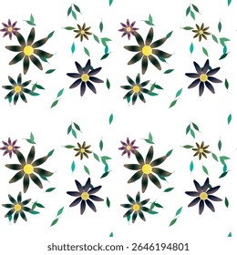 Flower background, flowers pattern, ornamental pattern, flower vector, leaf pattern, seamless pattern vector, leafs isolated, floral vector, seamless wallpaper, flower bouquet