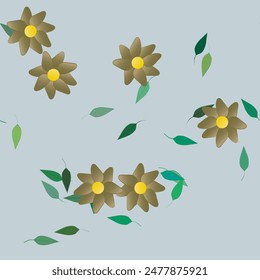 Fondo de flores, patrones de flores, Vector de fondo, hoja sin costuras, diseño de patrones, adornos de Vector, fondo de pétalos, Vector floral, fondos de la naturaleza, flores aisladas