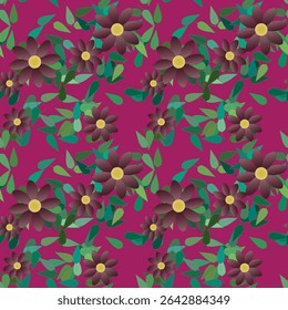 Flower background, flowers patterns, vector shapes, leafs isolated, seamless pattern, ornament vector, vector abstract, seamless texture, pattern vector, seamless background