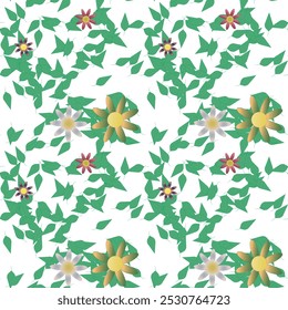 Fundo da flor, flores vetores, vetor de arte, padrão vetorial, buquê de flores, fundo vetorial, folha isolada, papel de parede sem costura, fundo de folhas, padrão floral, padrão de folhas