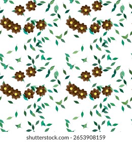 Fondo de flores, Vectores de flores, fondos de la naturaleza, patrón de Vector, hoja sin fisuras, acuarela de flores, Formas de Vector, fondo floral, patrón de pétalos, Vector abstracto, patrón de hojas
