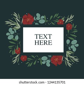 flower background frame for wedding invitation, ornament, greeting cards, etc 