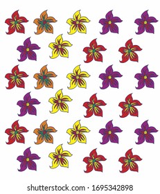 flower background graphic design vector art