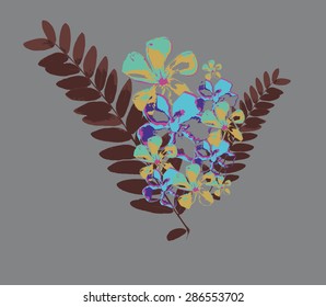 flower background graphic design vector art