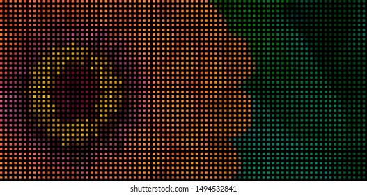 Flower background. Halftone vector colorful illustration.
