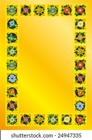 Flower, background, illustration, vector