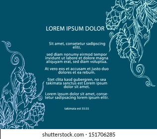 flower of background invitation text
