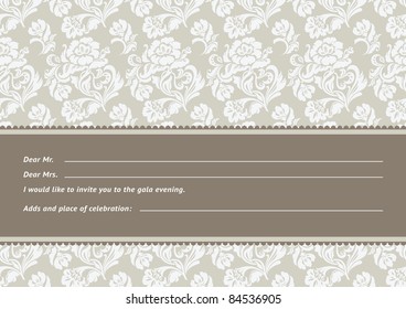 Flower background with lace, seamless. Can be used for invitations to any of your ceremony