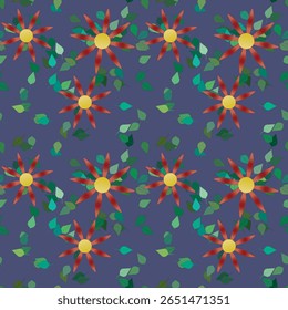 Fundo da flor, folha isolada, arte vetorial, fundo das pétalas, vetor floral, padrão das pétalas, padrão sem emenda, buquê de flor, design de padrão, vetor abstrato, fundo sem emenda