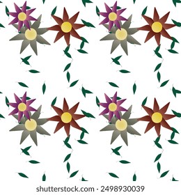 Fondo de la flor, patrón de la hoja, Vector del patrón, Vector inconsútil, Vector abstracto, patrón ornamental, diseño del fondo, patrón de los pétalos, fondos del Vector, textura inconsútil