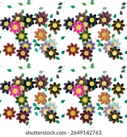 Flower background, leaf seamless, leaf texture, flower bouquet, leaf background, ornament vector, background vector, floral patterns, seamless pattern vector, leaf shape, petals pattern