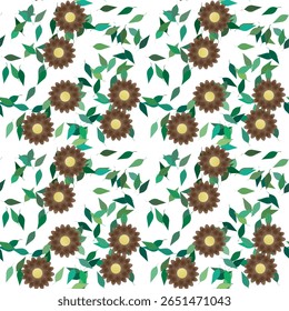 Fundo da flor, forma da folha, vetor sem costura, padrão sem costura floral, fundo da folha, design de fundo, verão de fundo, vetor de flores, padrão do vetor, padrão da flor
