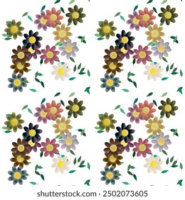 Fondo de la flor, silueta de la hoja, Vector de las flores, primavera de las flores, fondos de la naturaleza, Vector del ornamento, Vector inconsútil, patrón de la hoja, fondo de los pétalos, fondo abstracto