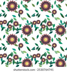 Fundo da flor, padrão de folhas, fundo abstrato, padrão da flor, fundos vetoriais, design floral, fundos da natureza, forma da folha, vetor de ornamentos, padrão sem costura, vetor sem emenda