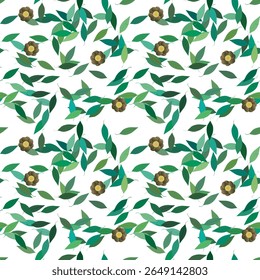 Flower background, leafs pattern, flower vector, ornament pattern, pattern design, leafs isolated, seamless background, floral design, pattern flower, flowers watercolor, floral background