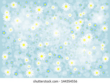 Flower background. Light abstract wallpaper. Vector.